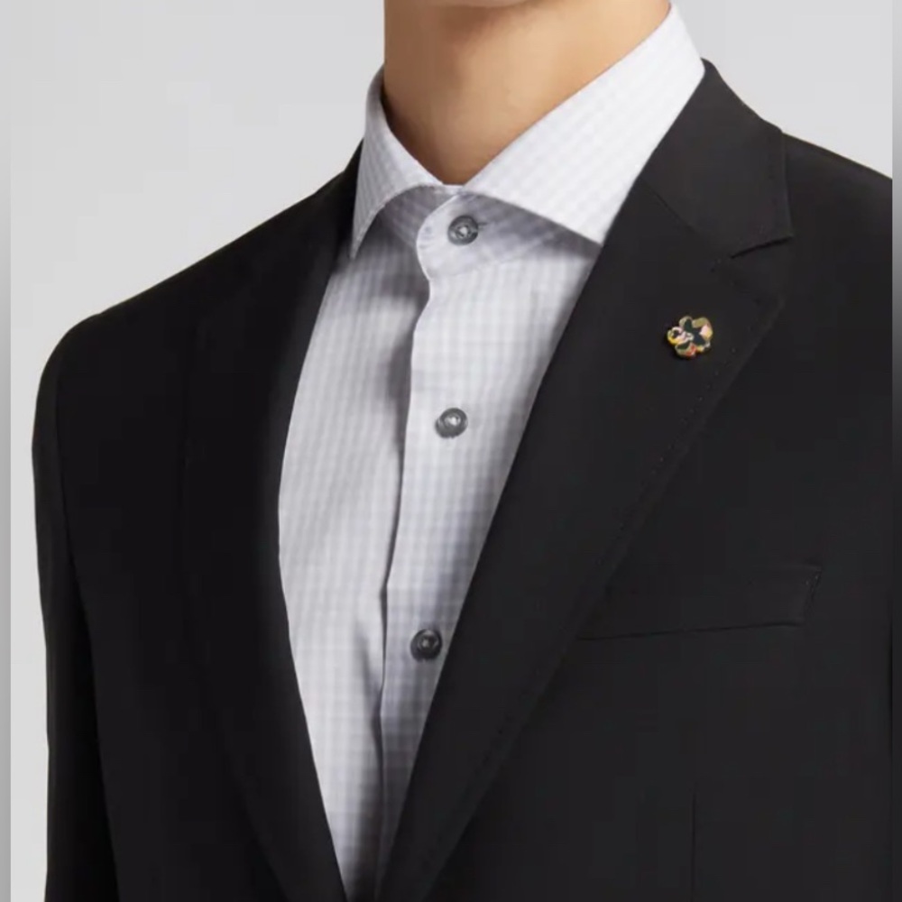 NWT $898 TED BAKER LONDON Jay Trim Fit Solid Wool Jacket only SZ 40 S